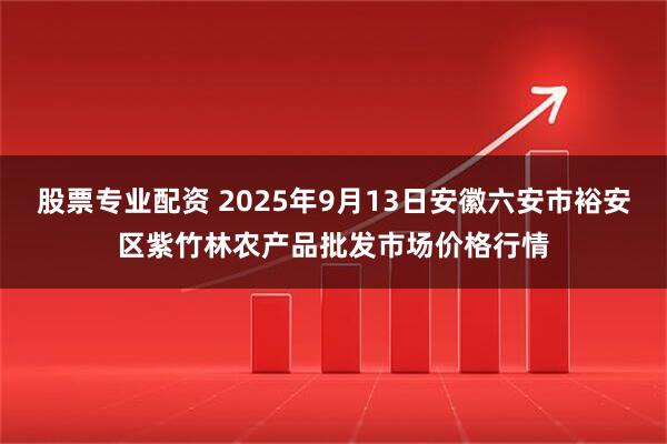 股票专业配资 2025年9月13日安徽六安市裕安区紫竹林农产品批发市场价格行情