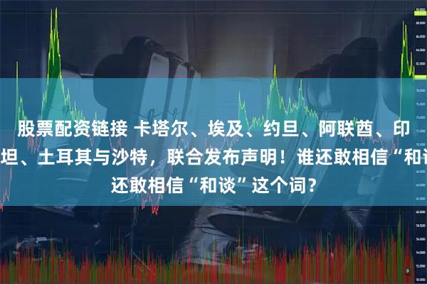 股票配资链接 卡塔尔、埃及、约旦、阿联酋、印尼、巴基斯坦、土耳其与沙特，联合发布声明！谁还敢相信“和谈”这个词？